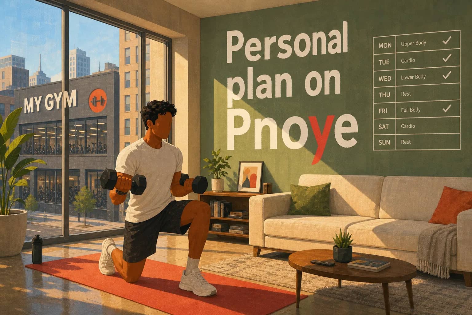 A workout plan that travels with you