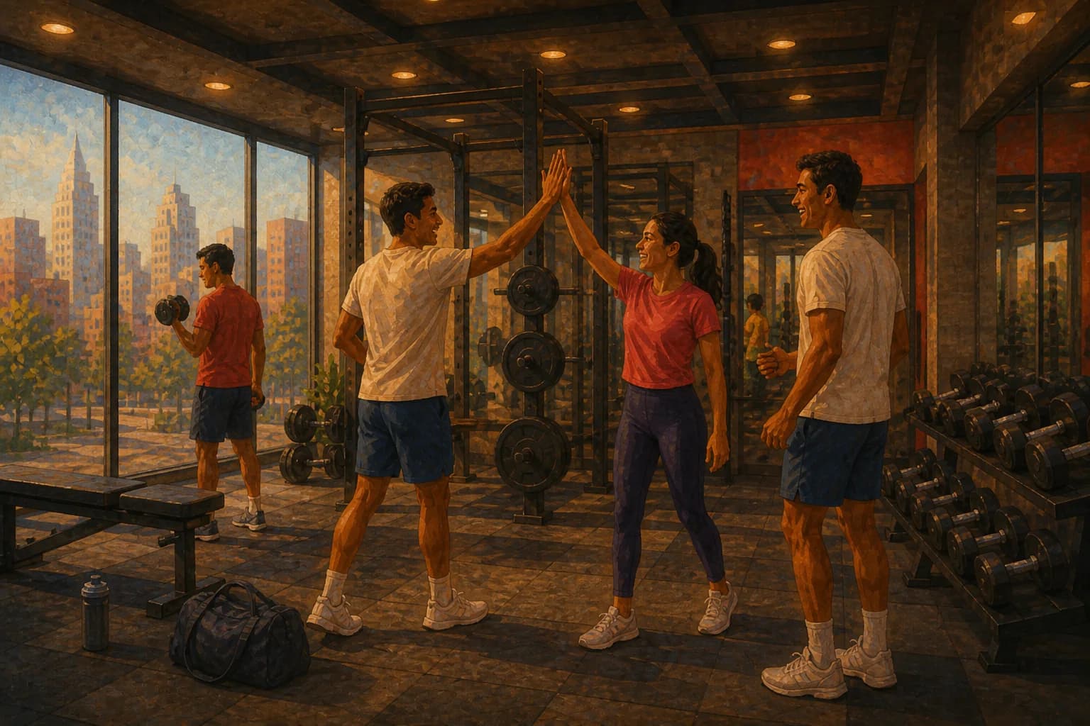 Train with people, not alone